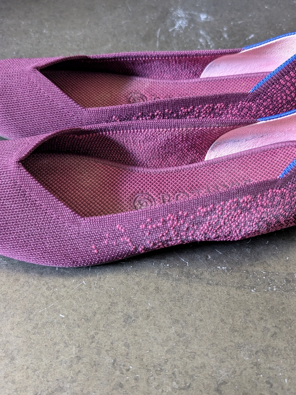 Rothy's Fig Python Flats Rounded Toe - Picture 1 of 6